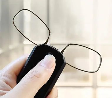 ThinOptics in a keychain carrying case